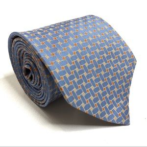 Brooks brothers thick 100% silk tie blue